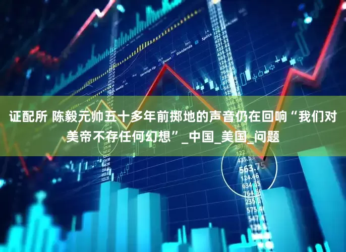 证配所 陈毅元帅五十多年前掷地的声音仍在回响“我们对美帝不存任何幻想”_中国_美国_问题